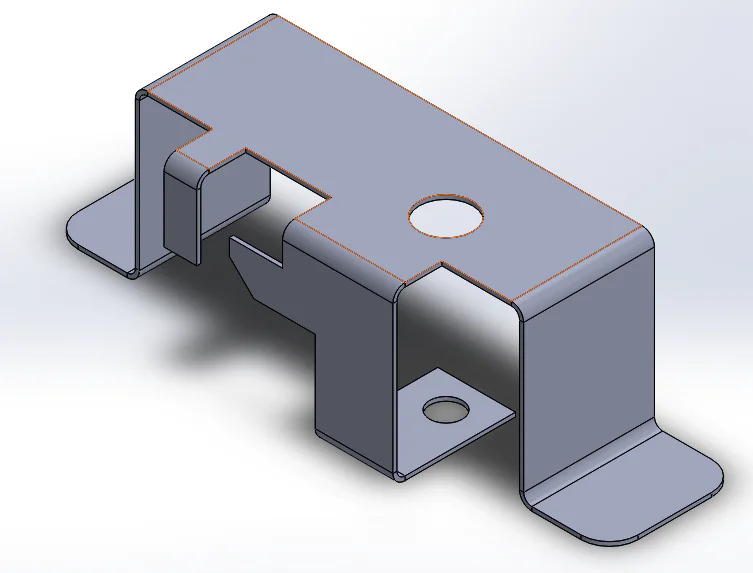 How can we develop sheet metal 3D CAD model in SolidWorks?